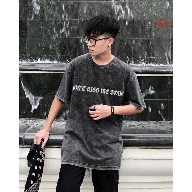 Áo Thun Lỡ Loang One Kiss - Unisex cotton dày dặn
