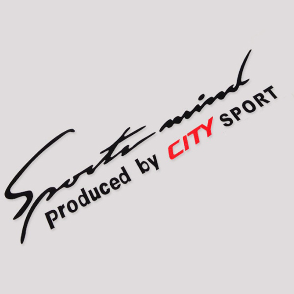 Tem decal sport mind dán capo xe ô tô City