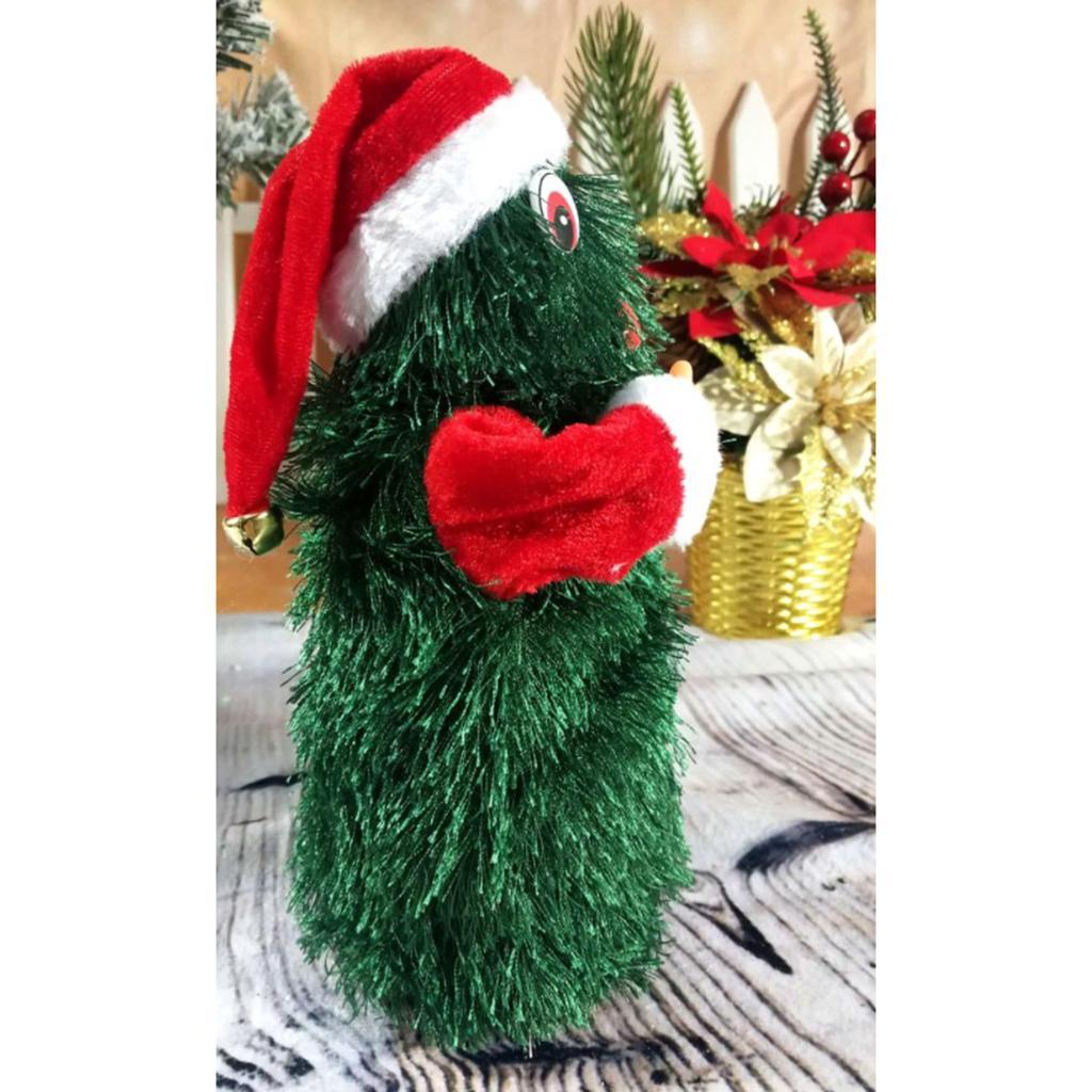 Electric Music Christmas Dancing  Claus Children Plush Doll Toy
