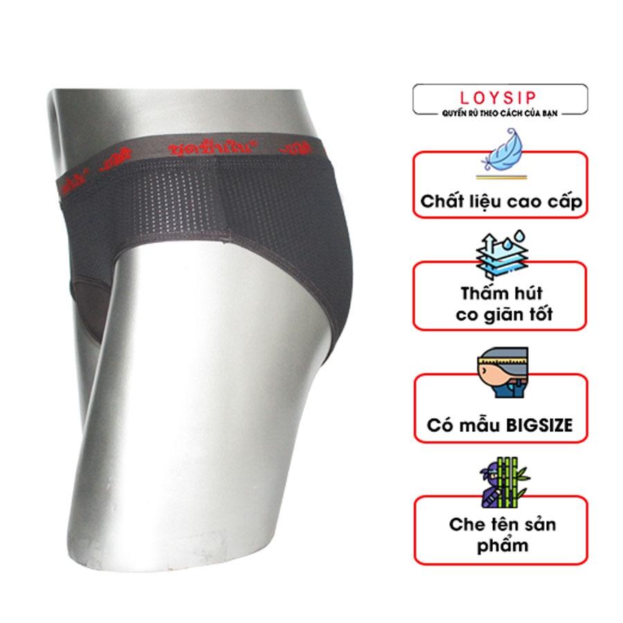 Quần lót tam giác nam kháng khuẩn, quần sịp chéo thông hơi, thoáng khí - chất vải thun cotton Thái mát lạnh, thoải mái