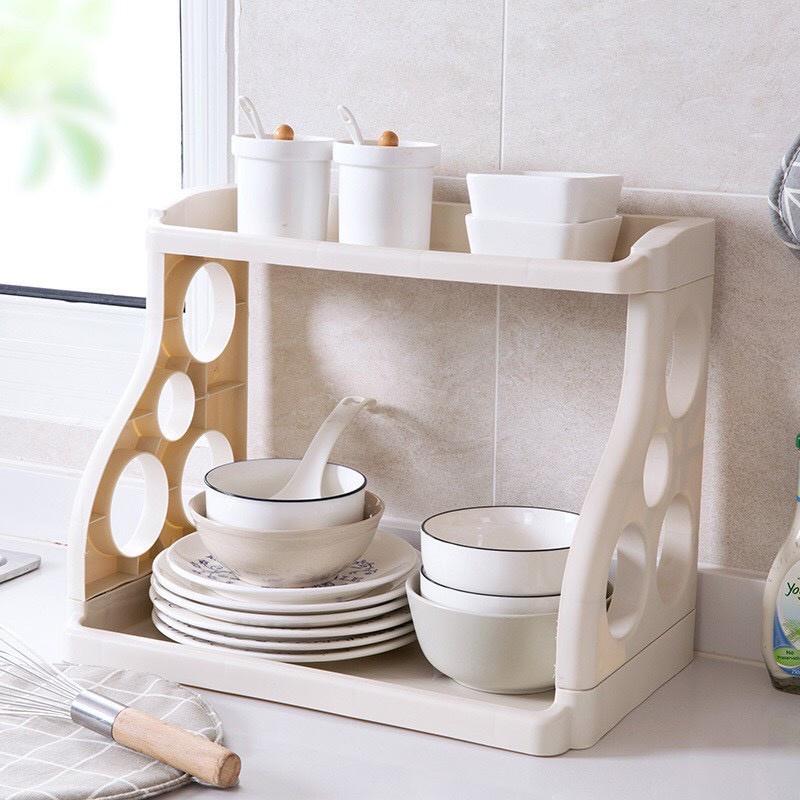 Kệ Nhà Bếp, Kệ Đựng Gia Vị 2 tầng, Kệ Đựng Gia Vị cao cấp 88277 shop KHO SỈ GIÁ GỐC