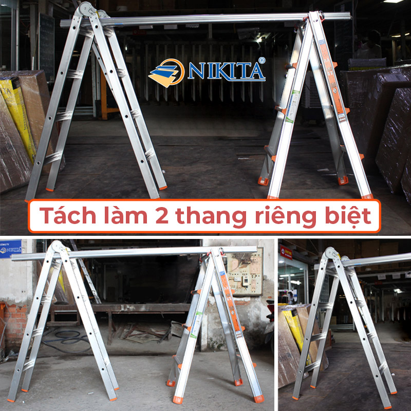 Hình ảnh Thang Nhôm Trượt Đa Năng 3.4 Mét AD03