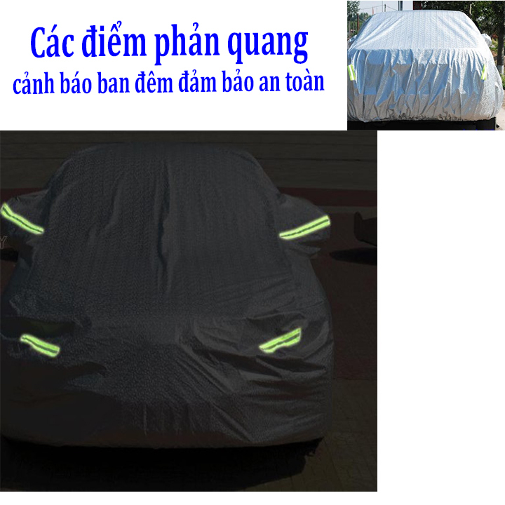 Bạt phủ xe ô tô tráng nhôm cao cấp dành cho ô tô, xe hơi nhiều kích thước cho các loại xe - H-2M