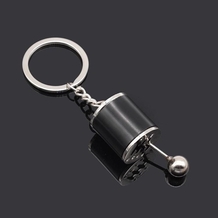 Móc khóa Key Fob MỚI Móc khóa Nam Hộp số Ô tô Keychain Gear Shift Gear Stick Điều chỉnh mô hình Chìa khóa Keyfob Móc chìa khóa Quà tặng màu đen