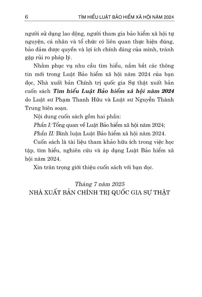Sách - Tìm Hiểu Luật Bảo Hiểm Xã Hội Năm 2024