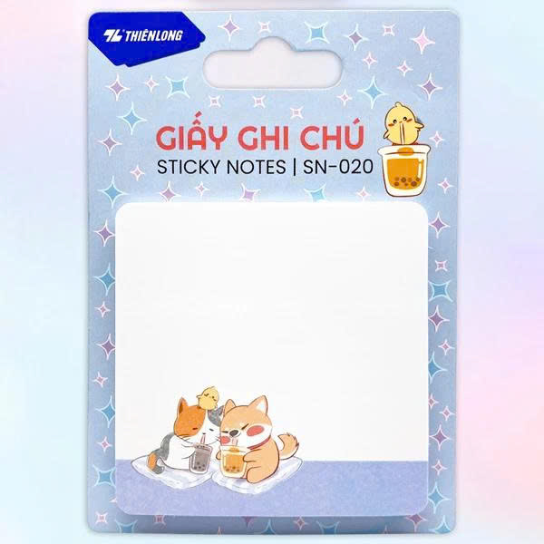 Giấy Ghi Chú Besties - 70 x 70 mm - 73 x 73 mm - Thiên Long  - Màu Ngẫu Nhiên