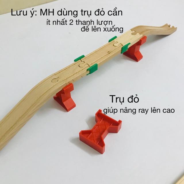 Trụ đỏ - chốt nối - miếng nối chi tiết mở rộng cho mô hình