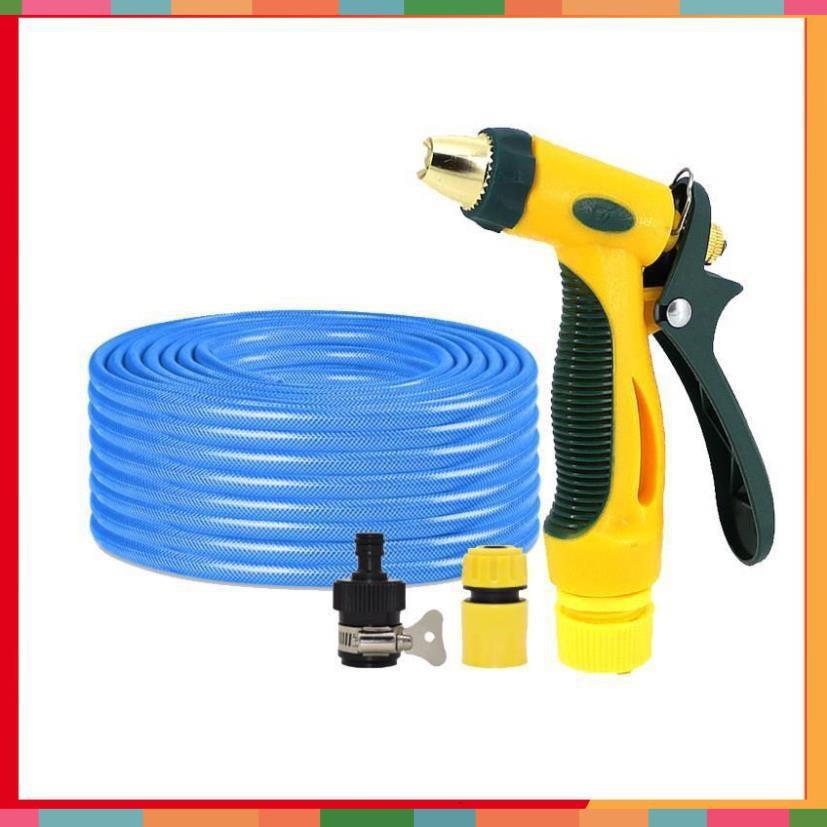 Bộ dây vòi xịt nước rửa xe,tưới cây tăng áp 3 lần 7-10m 206317