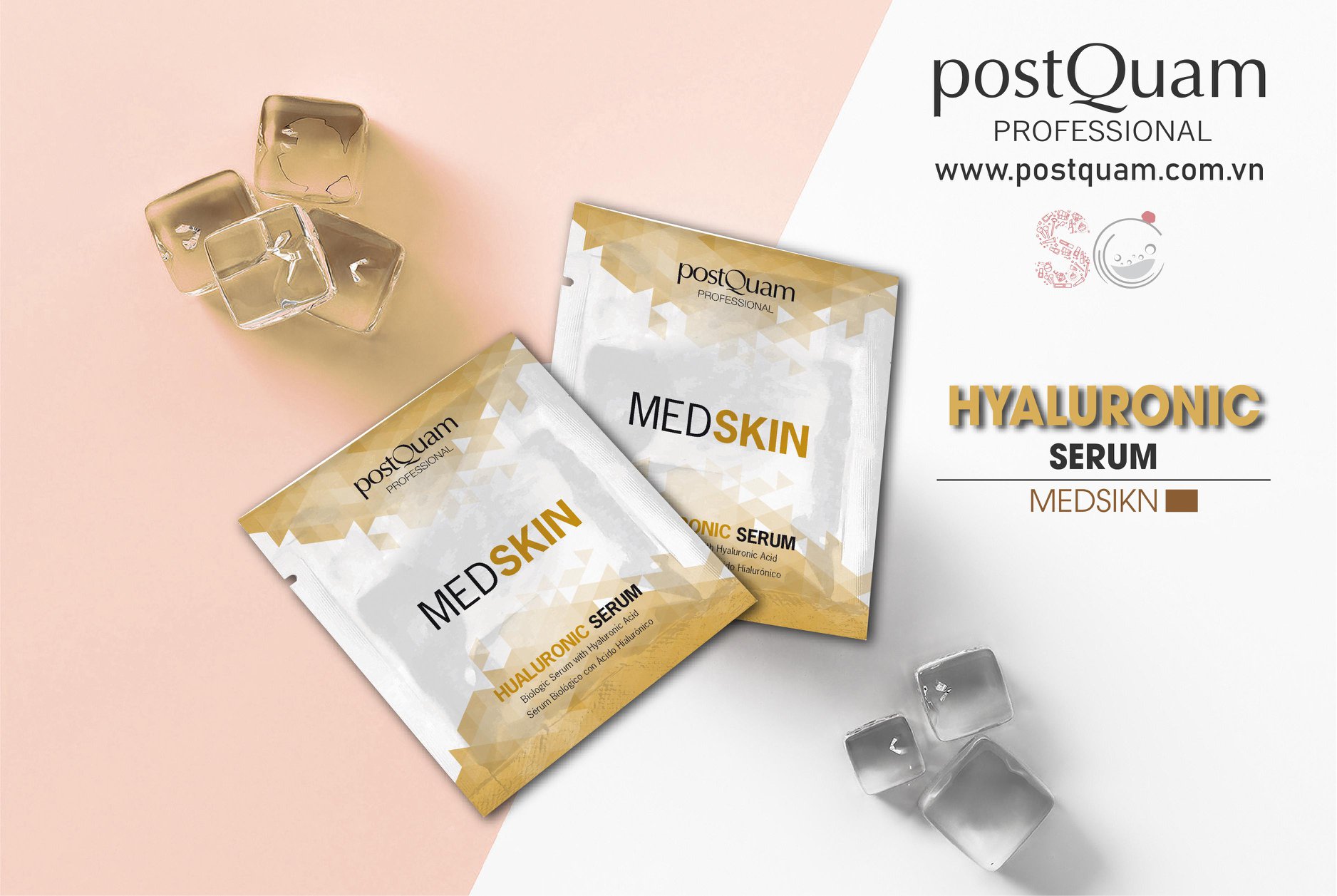 PostQuam - Mặt nạ HA Sạc Nước Căng Bóng, Trẻ Hóa Da