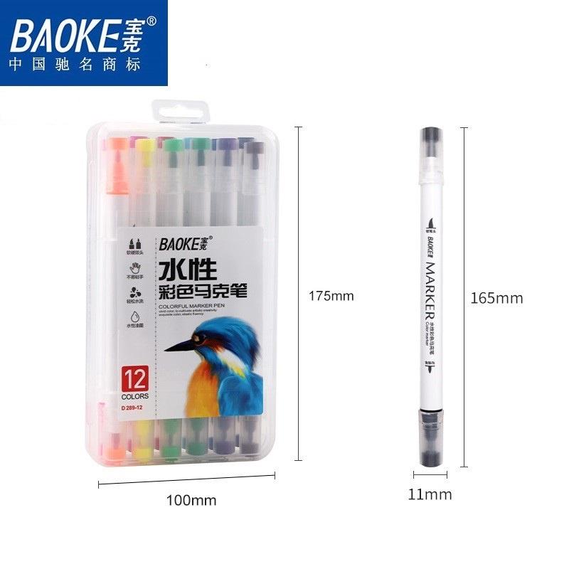 Bút lông hai đầu Marker Baoke - D289 