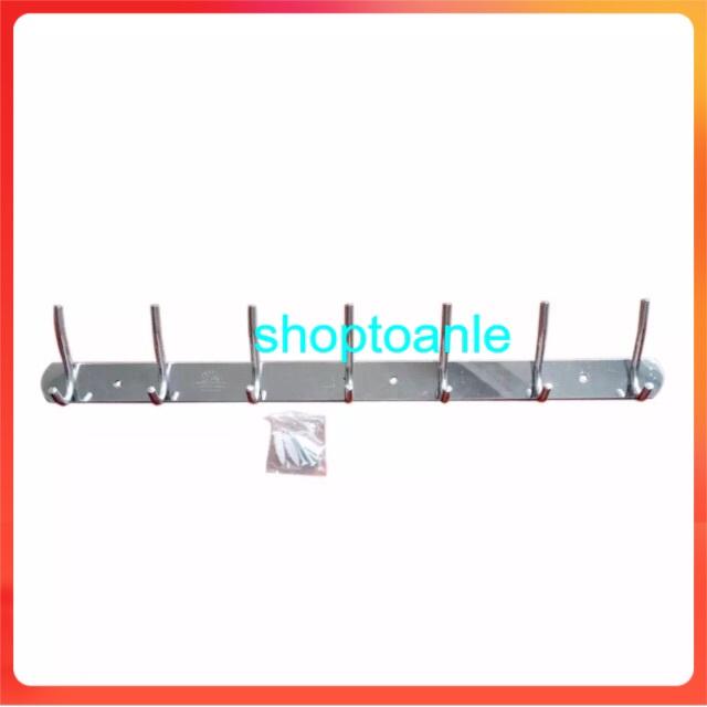 Móc quần áo Inox 7 móc cao cấp dài 50cm