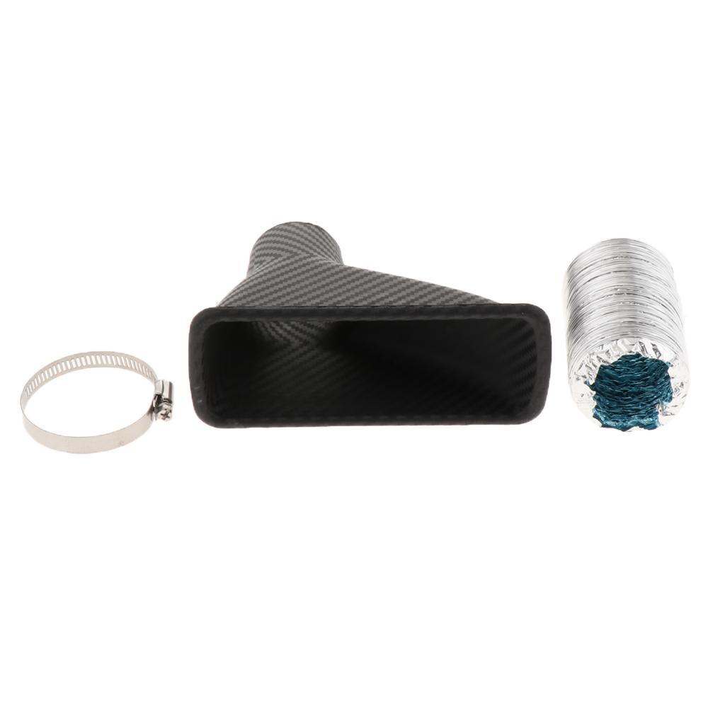 2 Pack Auto Front Bumper Turbo Air Intake Pipe Inlet Pipe Air Funnel