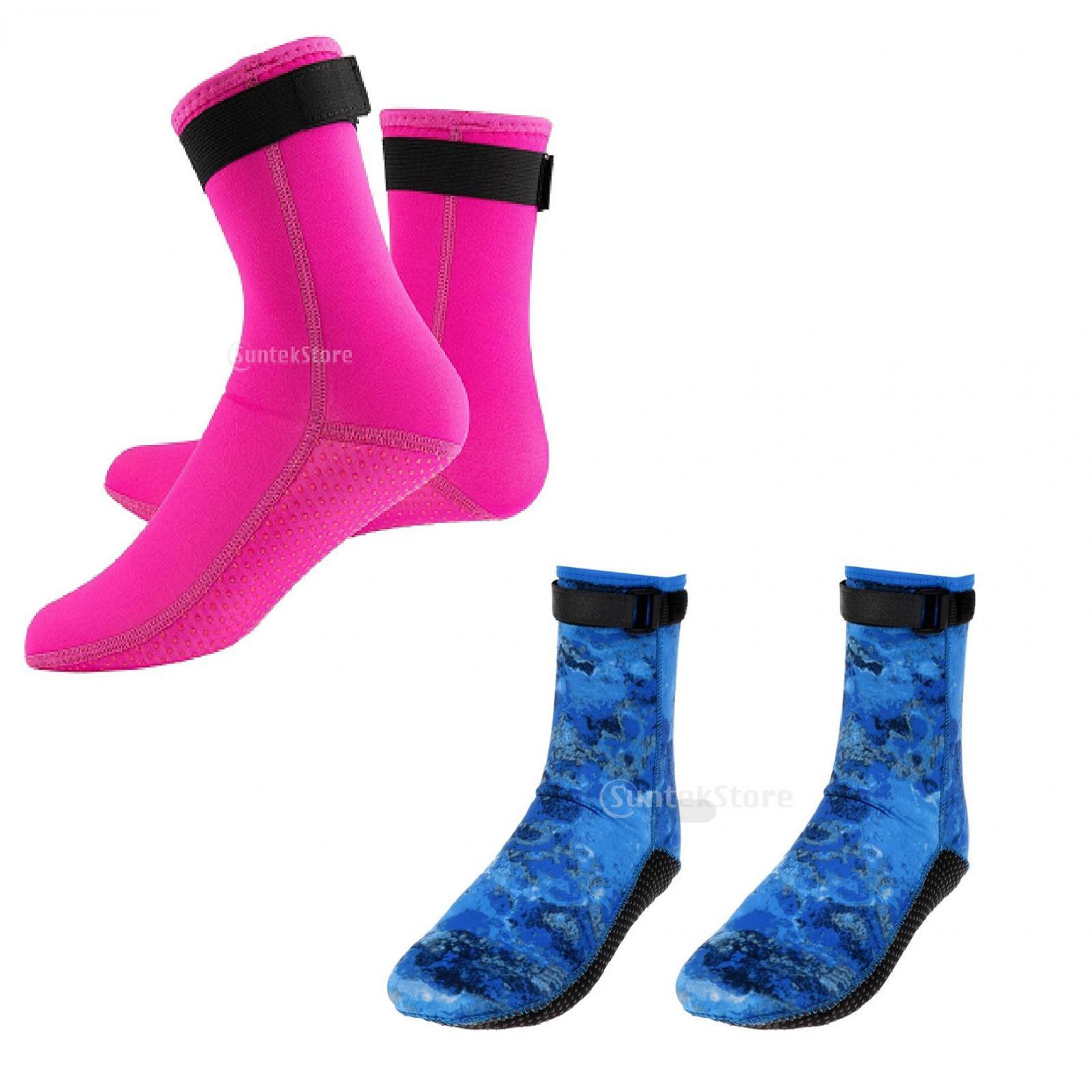 2 Pairs Neoprene Diving Scuba Boots 3mm Surfing Snorkeling Socks