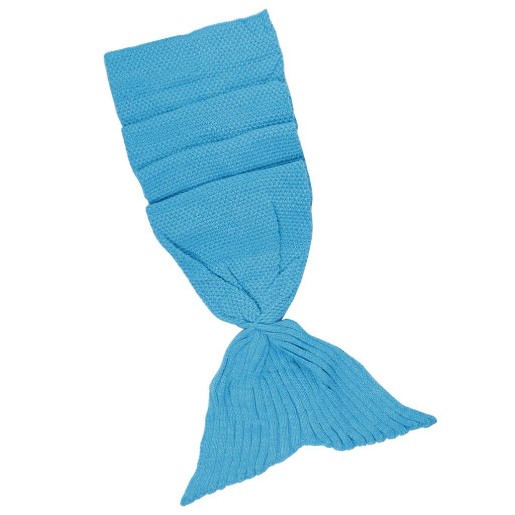 Hand Crocheted Mermaid Tail Blanket Knitting Sofa Adult Sleeping Bag