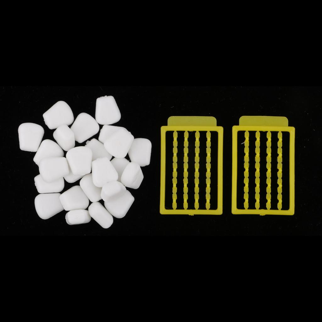 24pcs Floating Pop Up Corn Lures and 2pcs Boilie Stoppers for Carp Fishing