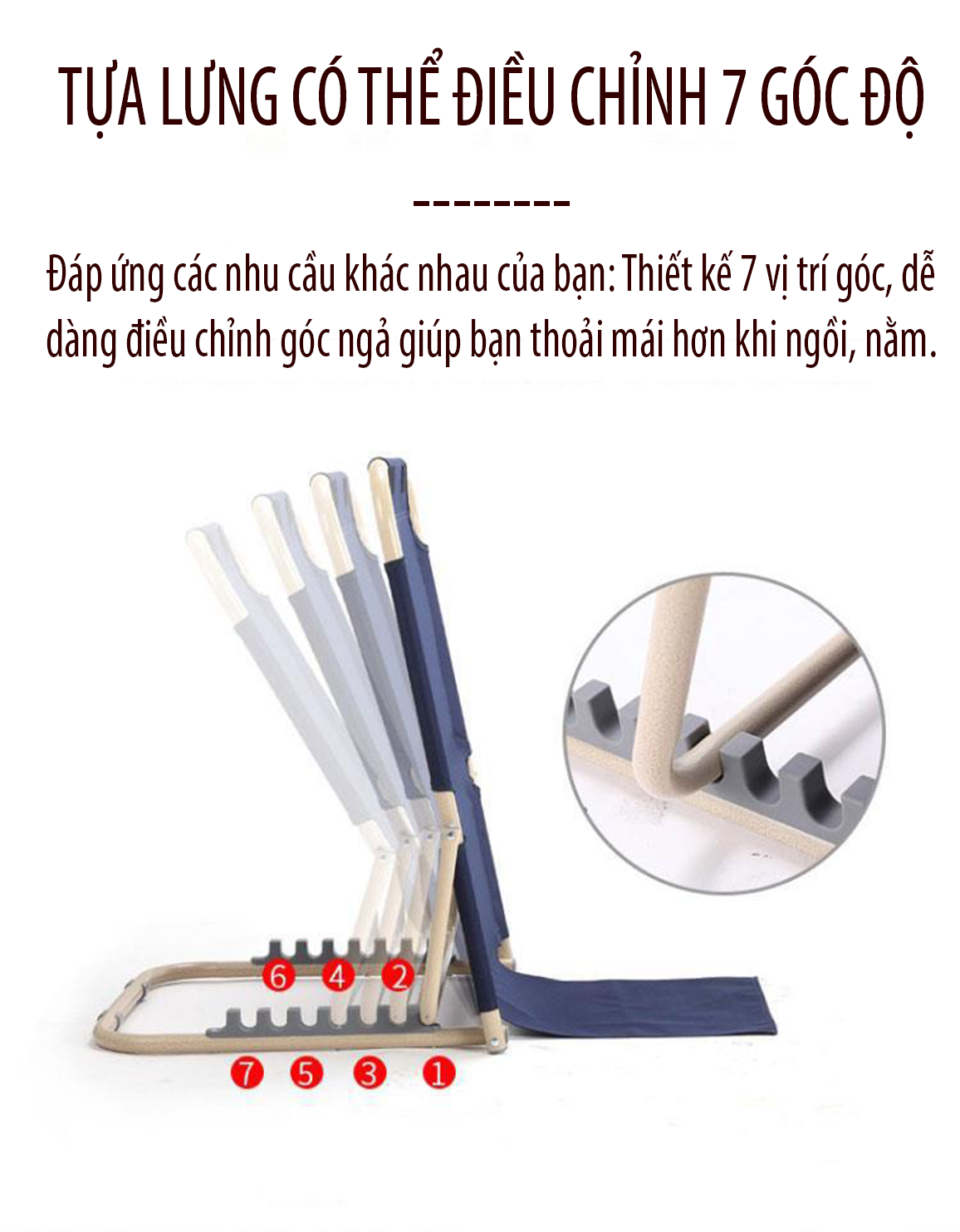 Ghế tựa lưng lười thư giãn D1-04 nhập khẩu