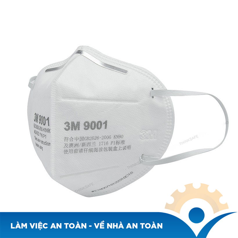 Khẩu trang 3M 9001 - Khẩu trang 3D Mask chống bụi mịn, phòng độc, chống giọt bắn