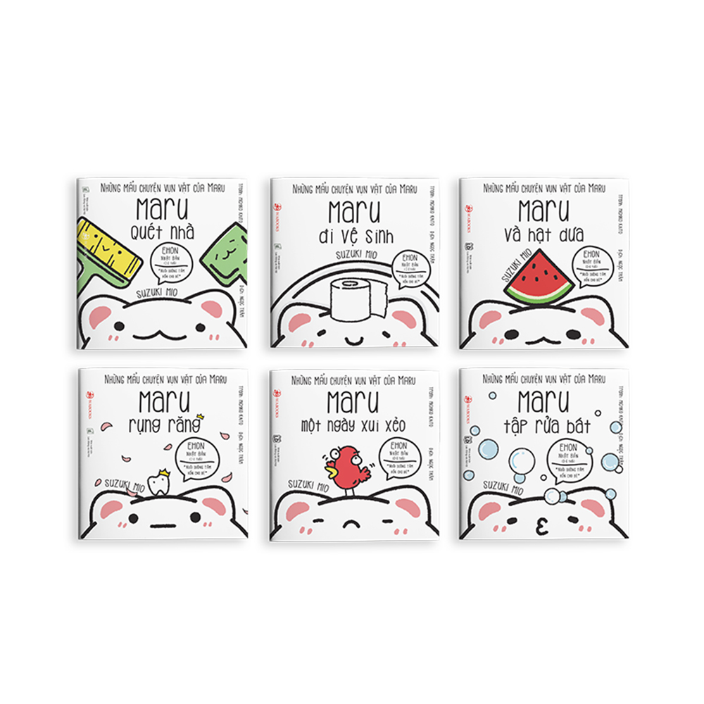 Combo 6 cuốn truyện tranh Ehon Nhật Bản - Những Mẩu Chuyện Vụn Vặt Của Maru - Dành cho trẻ từ 2 - 8 tuổi