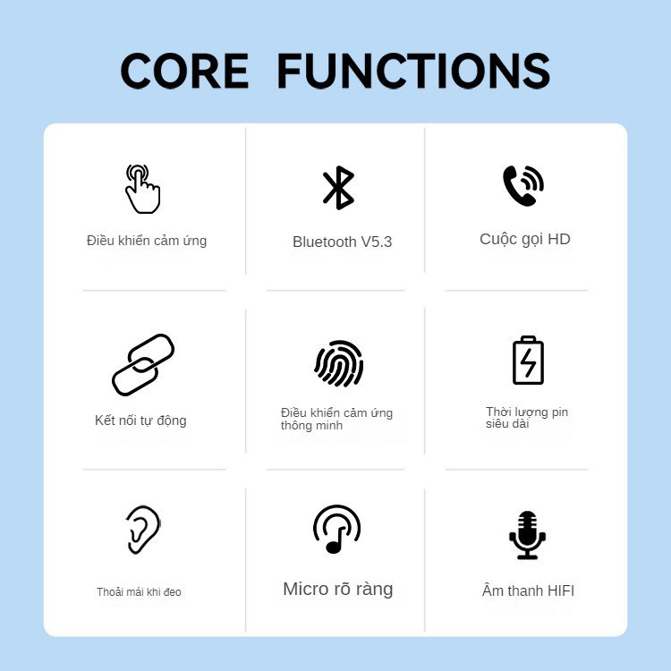Tai Nghe Bluetooth Nhét Tai Không Dây FIRO A20 ENC Bluetooth V5.3 - Tai Nghe A20 ENC Giảm Tiếng Ồn Thông Minh - Âm Thanh HiFi - Điều Khiển Cảm Ứng - Tai Nghe Thể Thao Không Dây FIRO A20 - Phù Hợp Với Tất Cả Dòng Máy - Hàng Chính Hãng