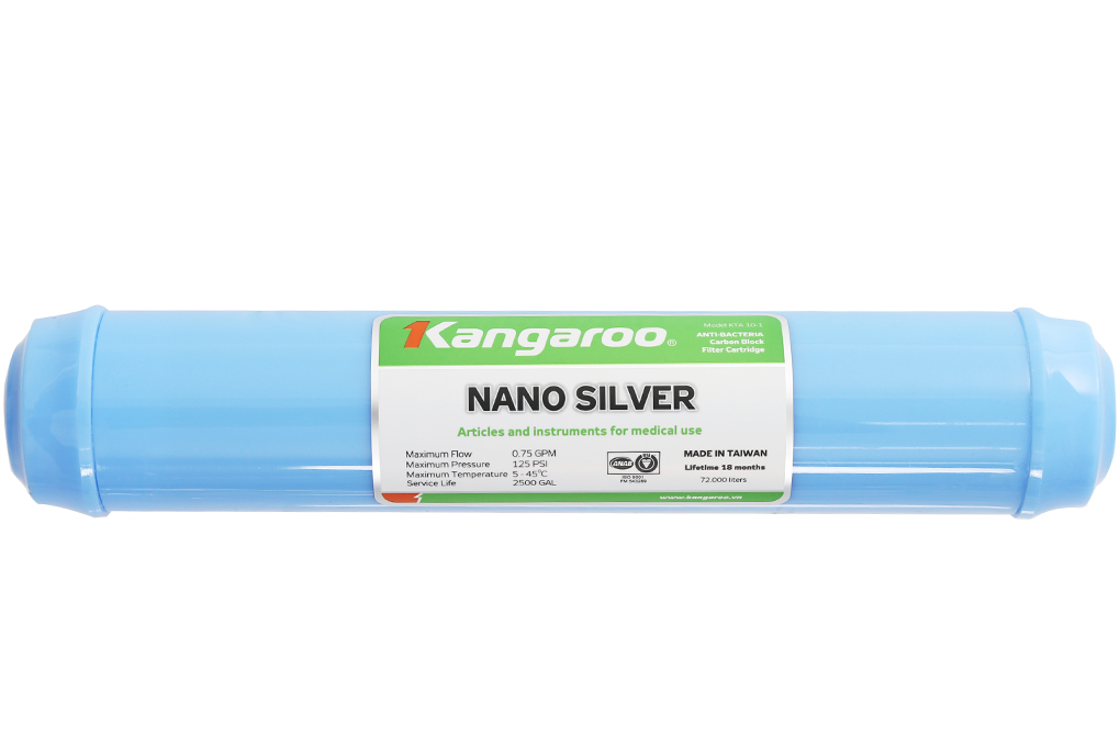 Lõi lọc nước số 5 kangaroo nano silver Hàng Chính Hãng