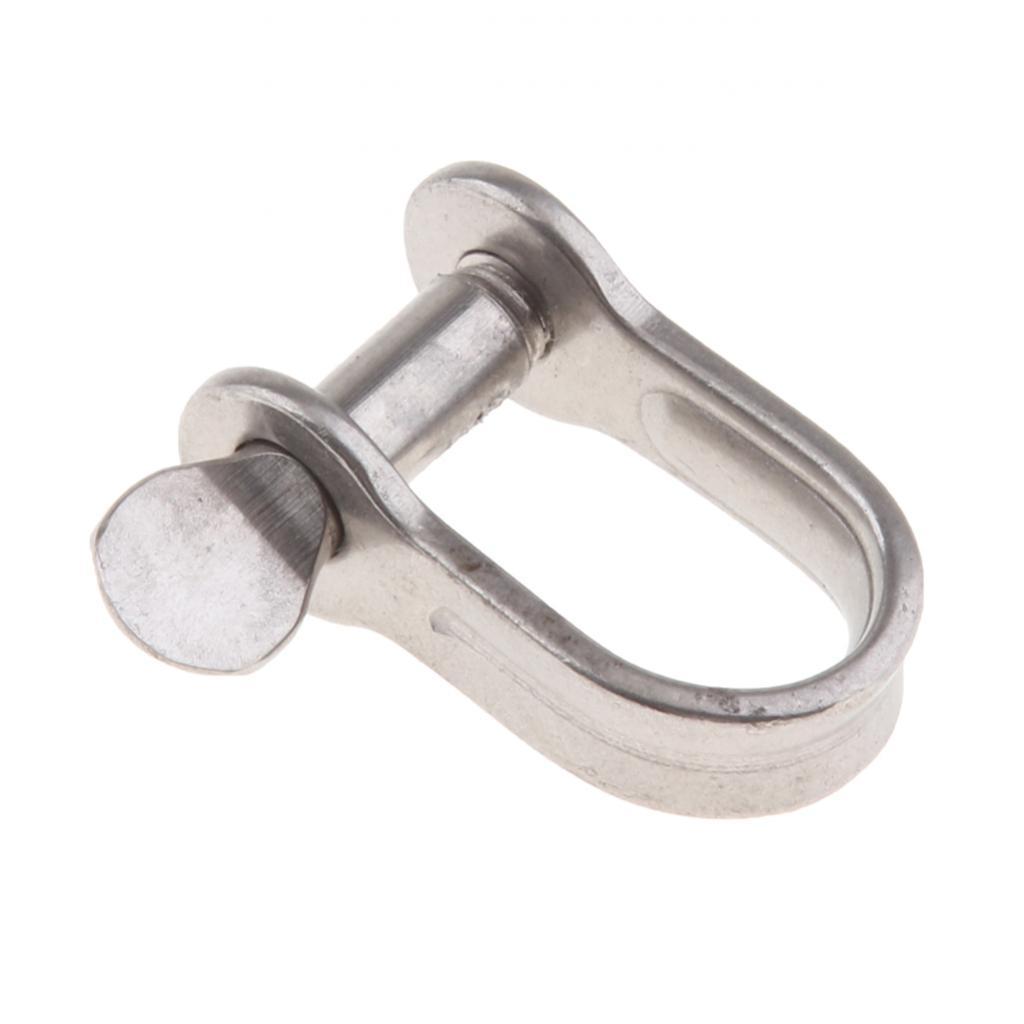 304 Stainless Steel Captive Pin D - shackle Boat / Marine / Shade / Sailing , 4mm