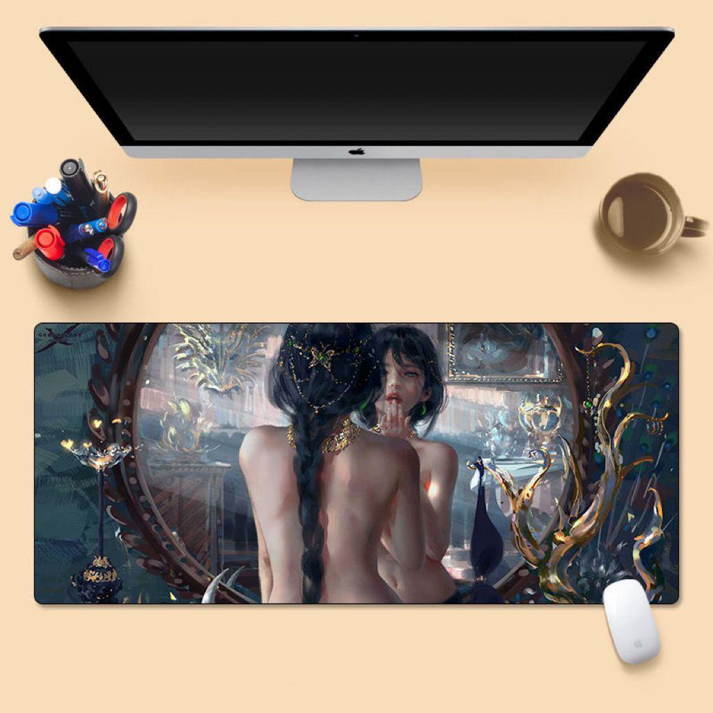 Tấm Lót Chuột Bàn Phím In Hình Anime Dễ Thương Sáng Tạo