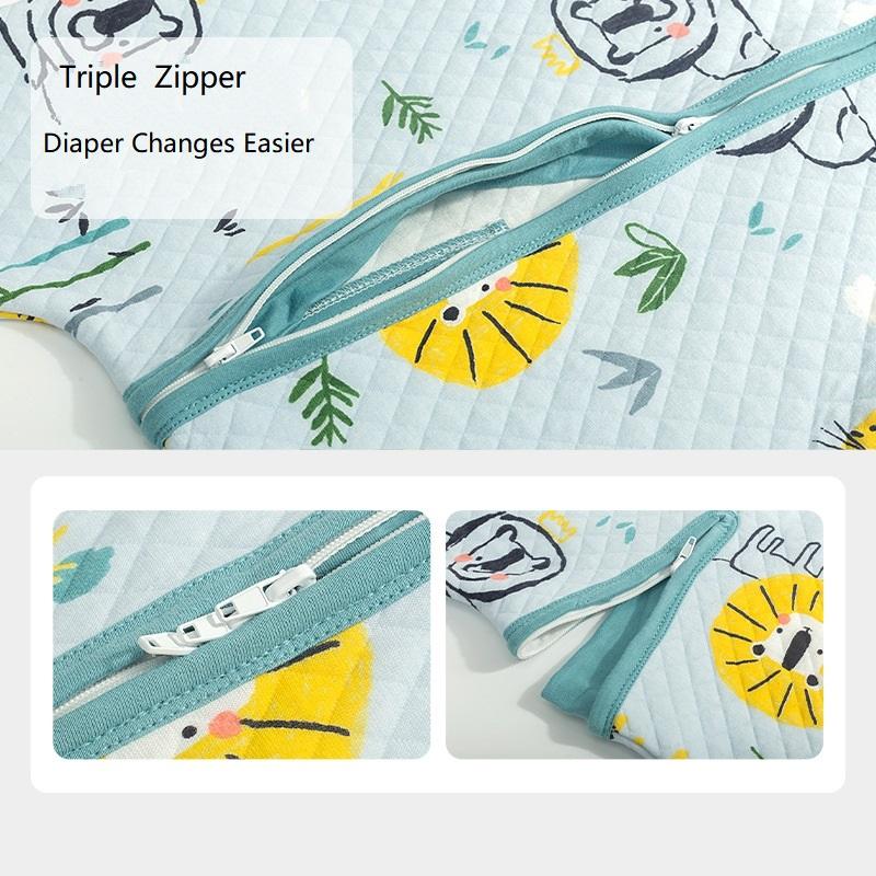 Túi Ngủ Cho Bé Hình Hoạt Hình Infantil Mùa Xuân, Mùa Thu Cho Cotton Cho Bé Giấc Ngủ Bao Trẻ Em Slaapzak Giường Mềm Trẻ Em Bộ Đồ Ngủ Jumpsuit