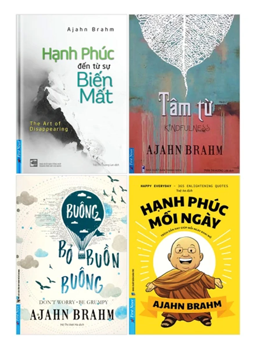 Combo Sách Ajahn Brahm (Bộ 4 Cuốn) - FN