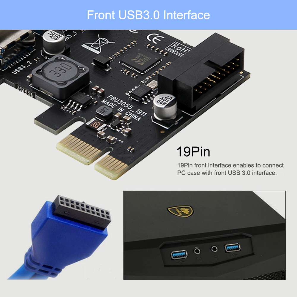 Bộ Chuyển Đổi PCI-E Sang USB3.0
