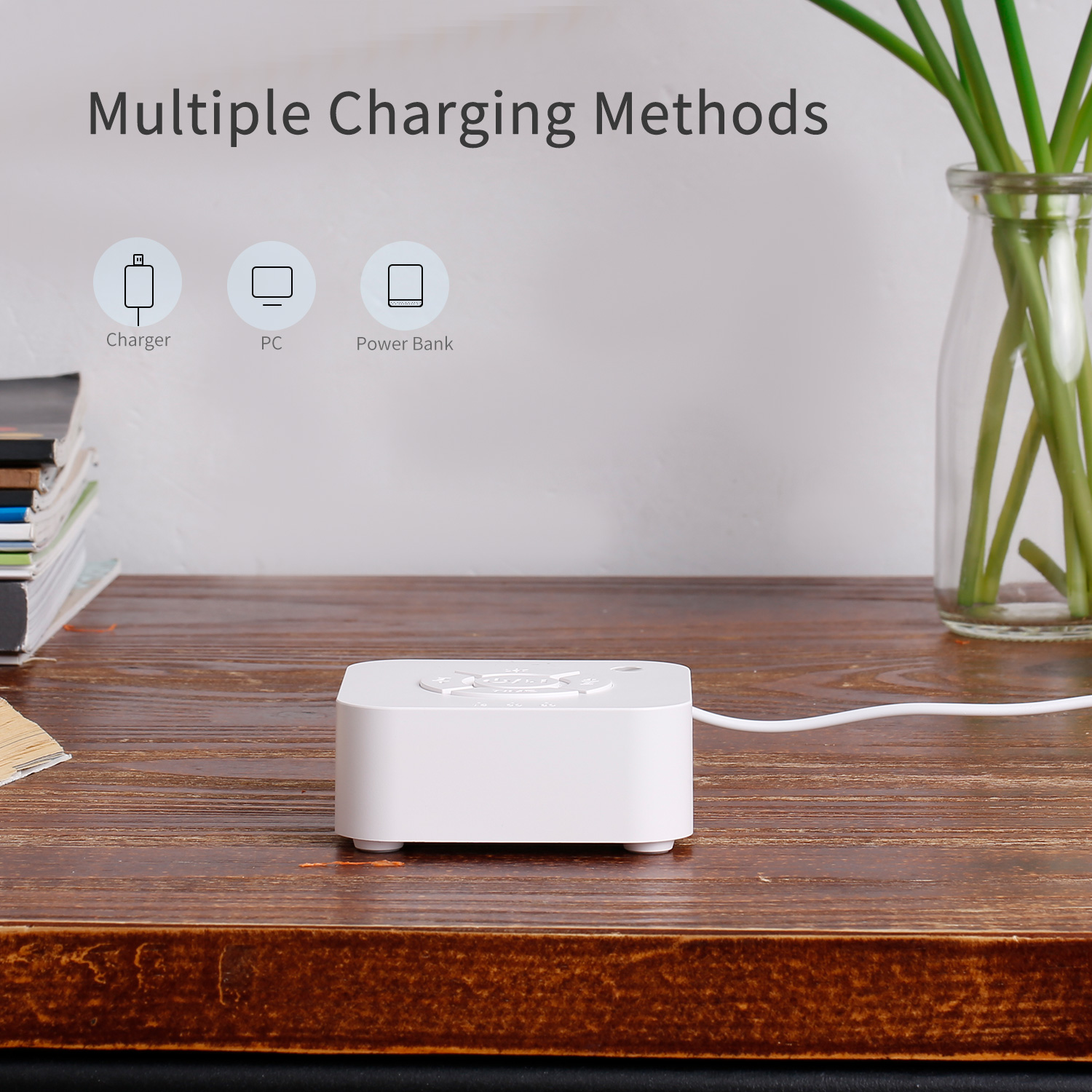 Máy ru ngủ lý tưởng cho người lớn và trẻ em 9 âm thanh, sạc USB