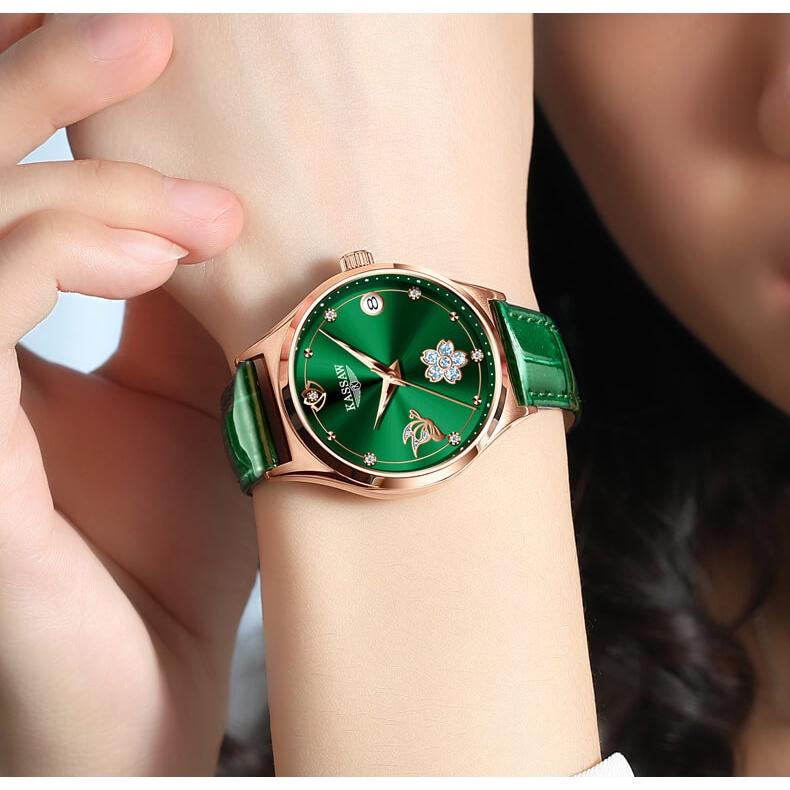 Đồng hồ nữ chính hãng KASSAW K912-3  Chống Nước ,chống xước ,kính sapphire, bảo hành 24 tháng Thời Trang Cho Nữ thiết kế đơn giản trẻ trung và sang trọng