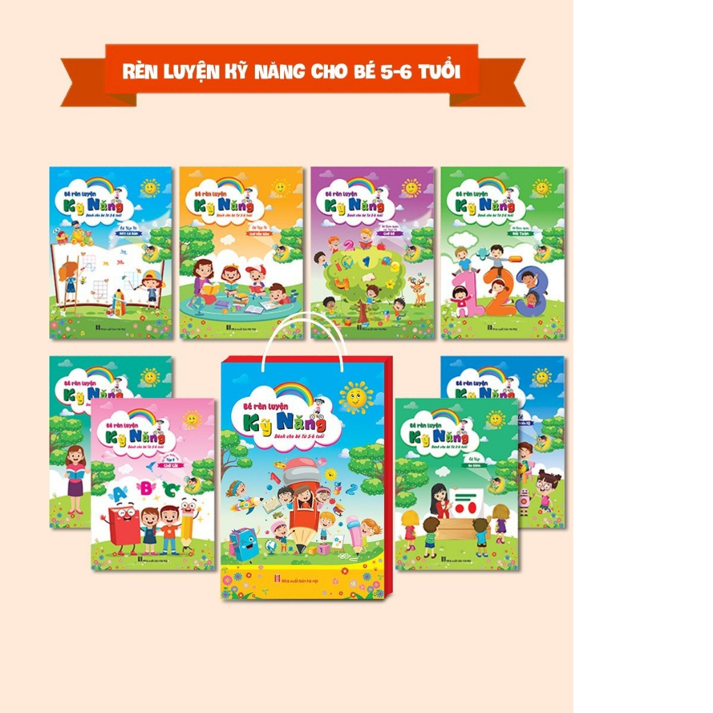 Combo Giúp Bé Rèn Luyện Kỹ Năng Dành Cho Bé 5 - 6 Tuổi