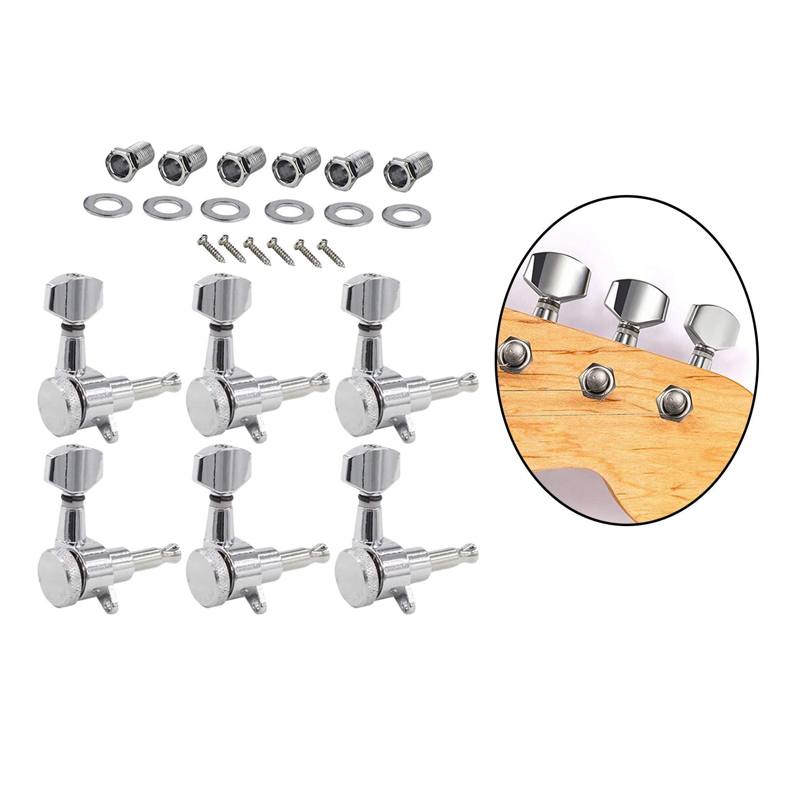 Guitar Locking Pegs Keys Locking Machine Heads Set Metal Alloy