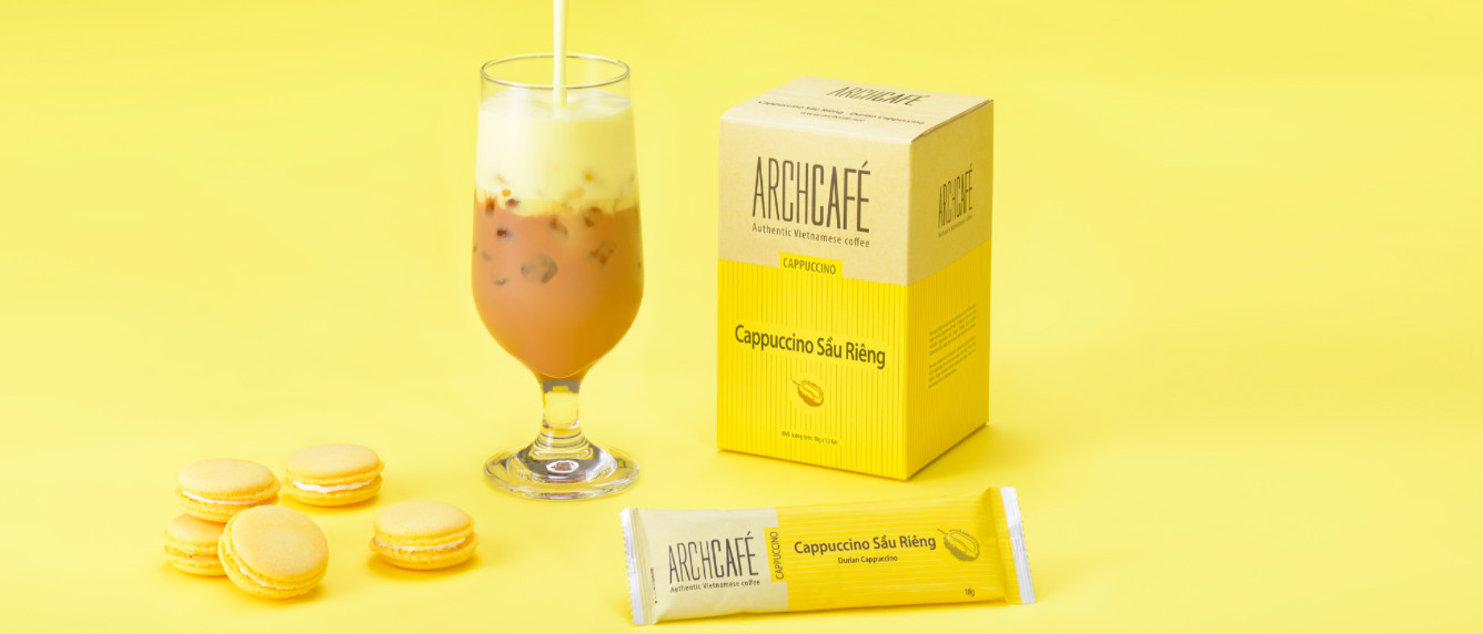 Cà phê Archcafe Cappuccino Sầu Riêng