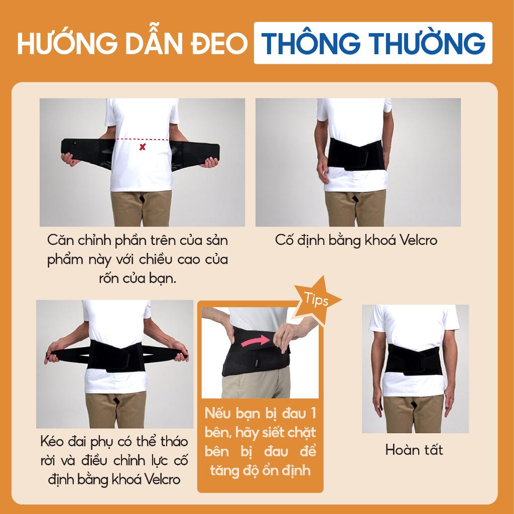 Đai lưng cột sống loại vừa Phiten supporter waist belt middle type AP161003/AP161004/AP161005