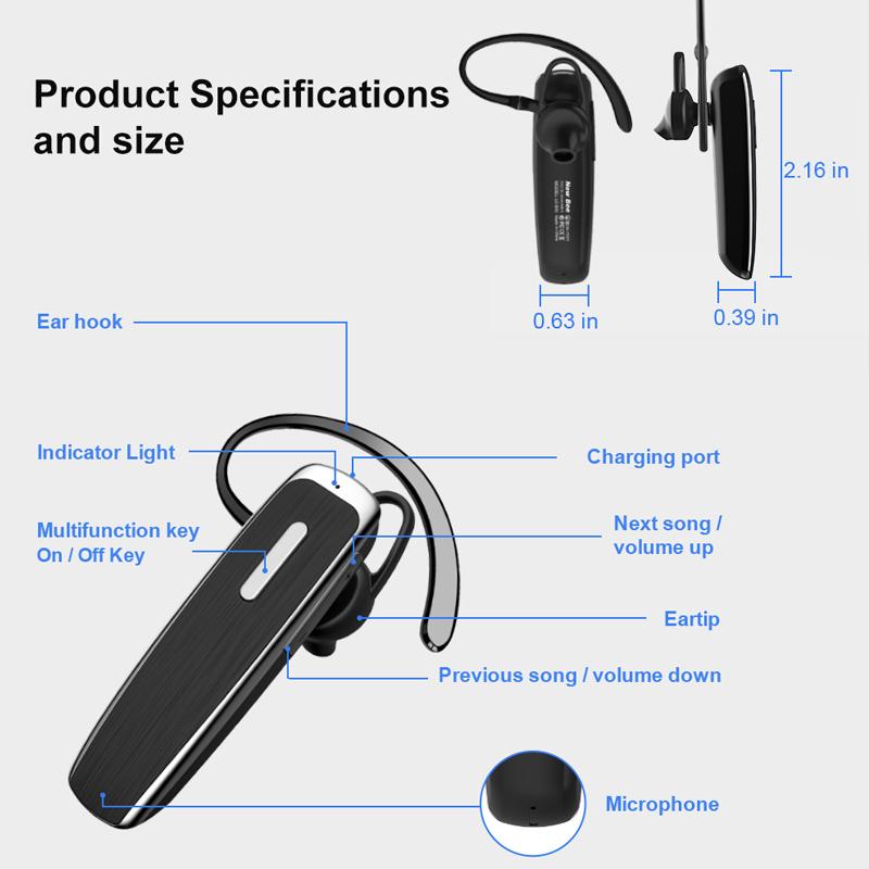 LC-B30 Bluetooth V5.0 Tai Nghe Không Dây HD Âm Thanh Nhạc Tai Nghe Mini Giảm Tiếng Ồn Thể Thao Tai Nghe Tác Phẩm Trên Tất Cả Các Điện Thoại Thông Minh