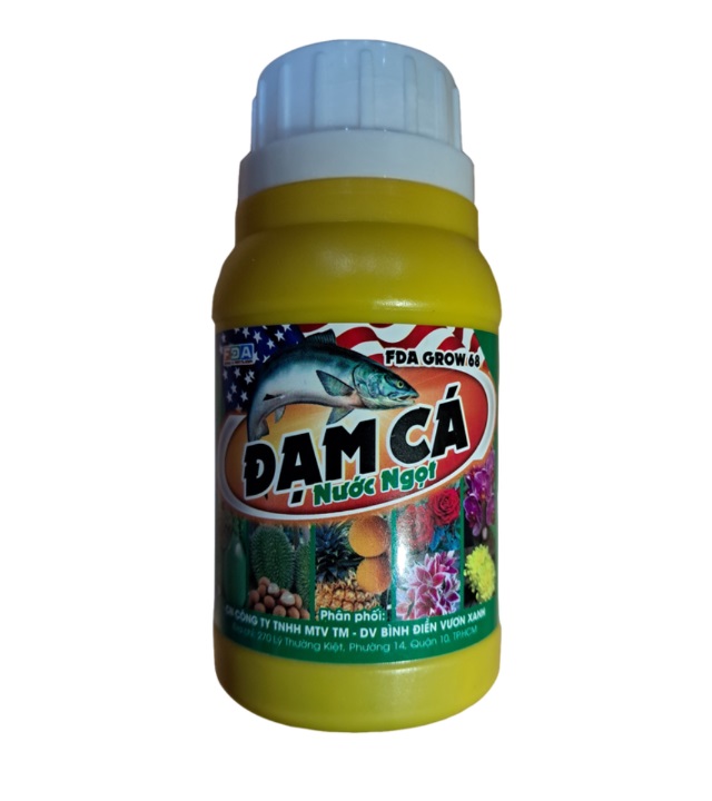 Phân bón Đạm Cá hữu cơ siêu humic dạng phun nguyên liệu ngoại nhập chai 100ml