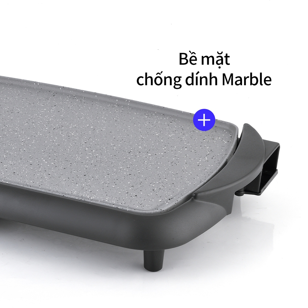 Bếp Nướng Điện LocknLock Electric Grill Pan EJG262BLK 2000W, Hàng Chính Hãng, Có Tay Cầm - JoyMall