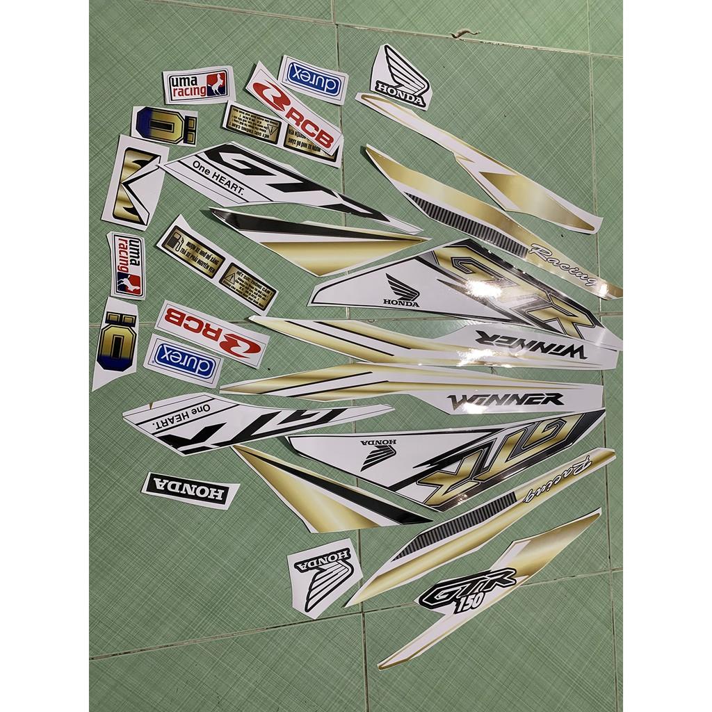 Tem winner 150 GTR vàng gold cao cấp