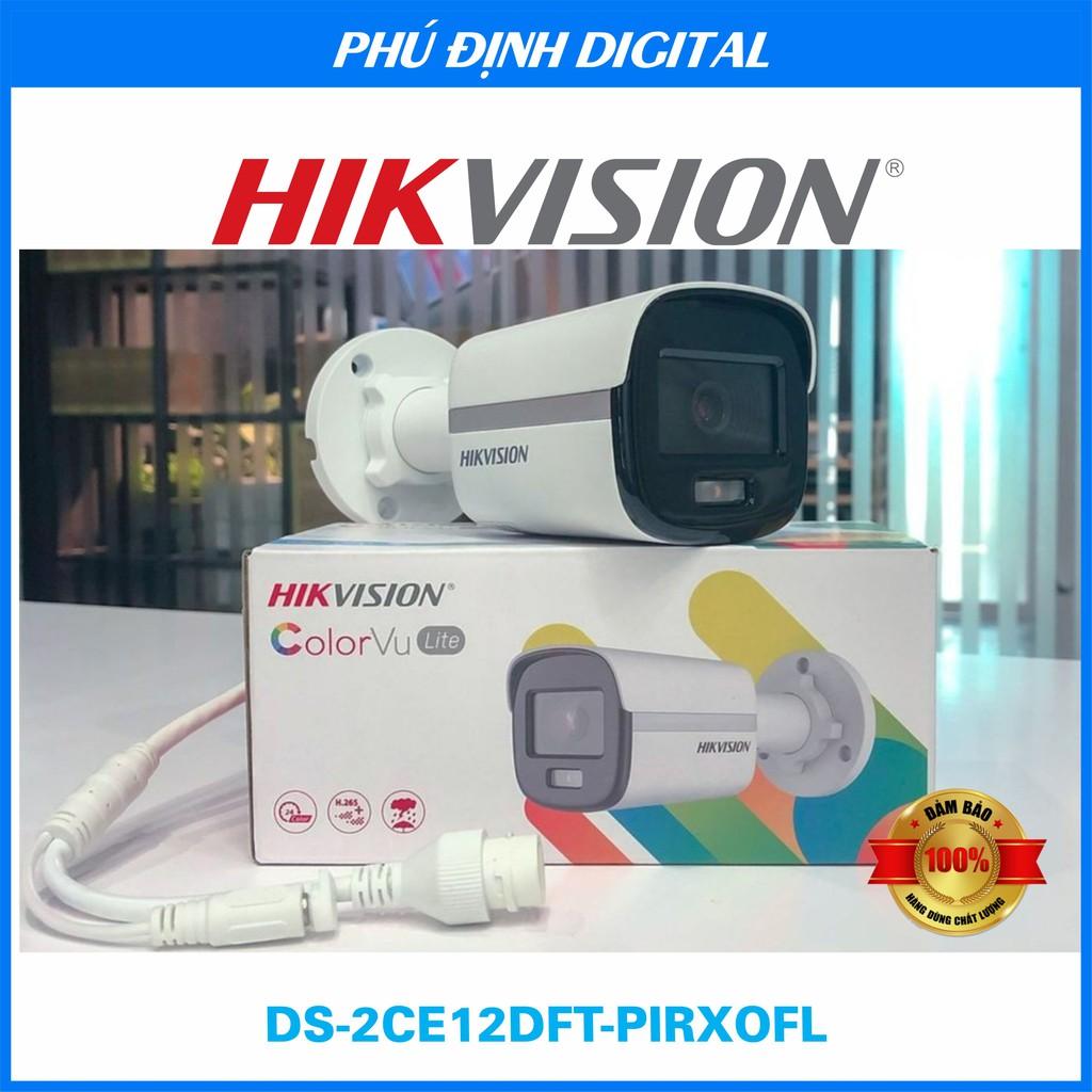 Camera HDTVI Color 2MP HIKVISION DS-2CE12DFT-PIRXOF - Hàng Chính Hãng