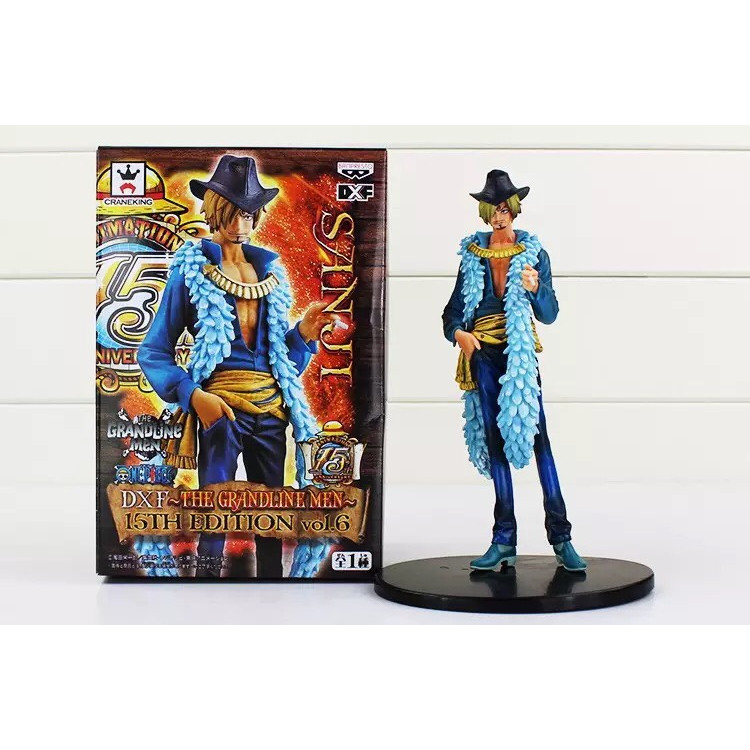 Hành Động Hình Sưu Tập Mô Hình Toy 19 cm Anime One Piece Sanji 5th Anniversary PVC