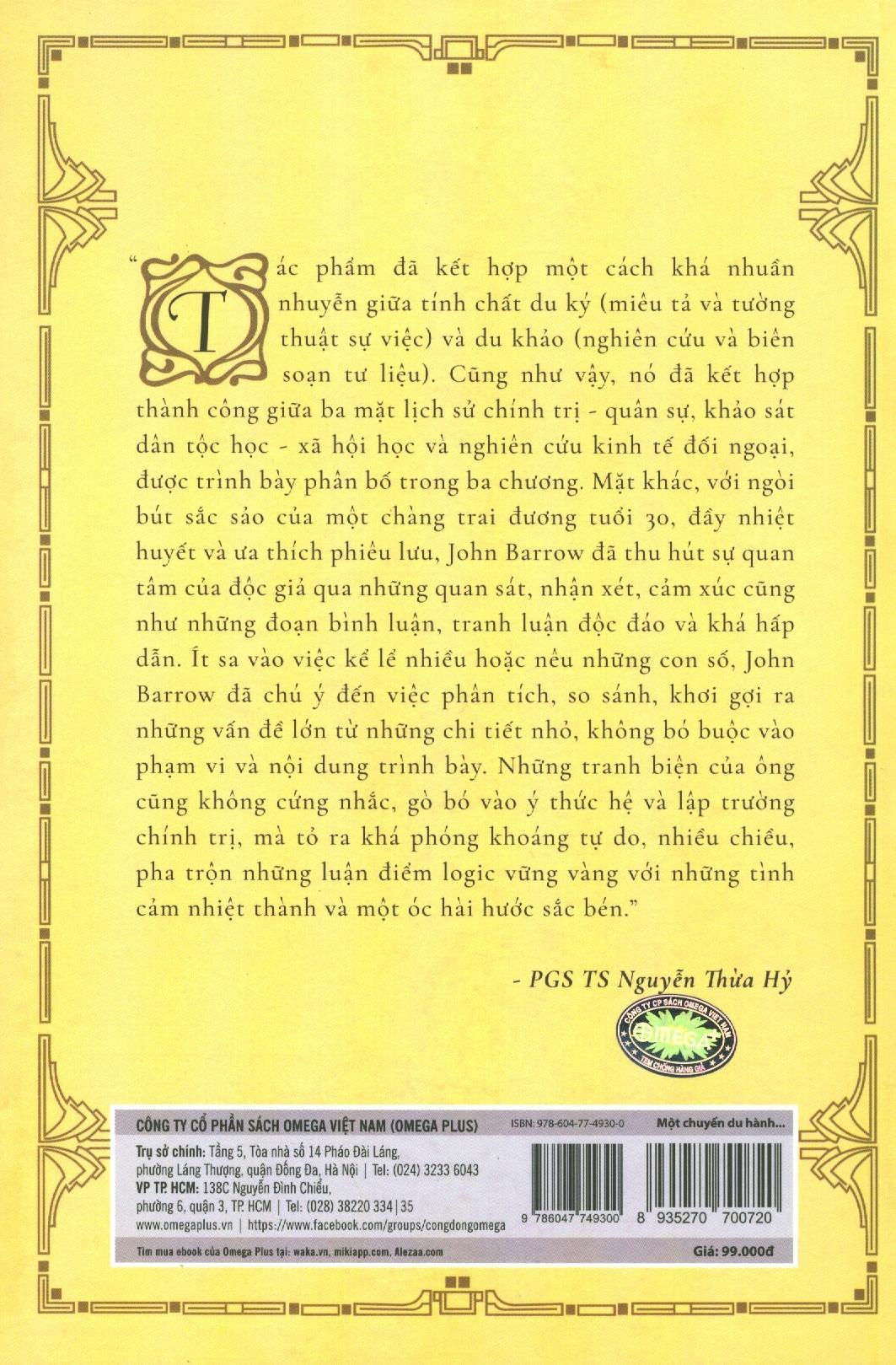 Sách Một Chuyến Du Hành Đến Xứ Nam Hà (1792-1793)