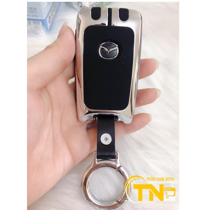 Ốp BỌC chìa khóa Mazda 3, CX3, CX30 mẫu mới nhất 2022 - 2023 hợp kim 2 lớp sang trọng