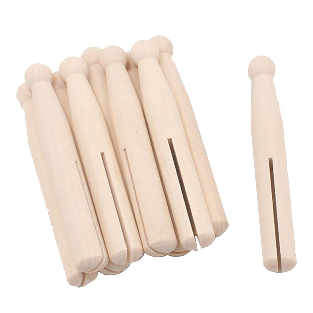 10pcs Food Snack Storage Sealing Bag Clips Sealer Clamp Solid Wood