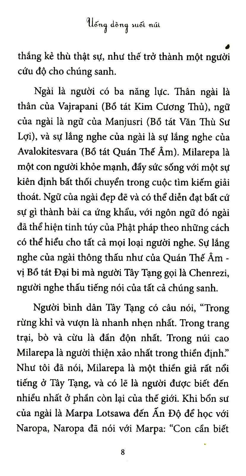 Uống Dòng Suối Núi