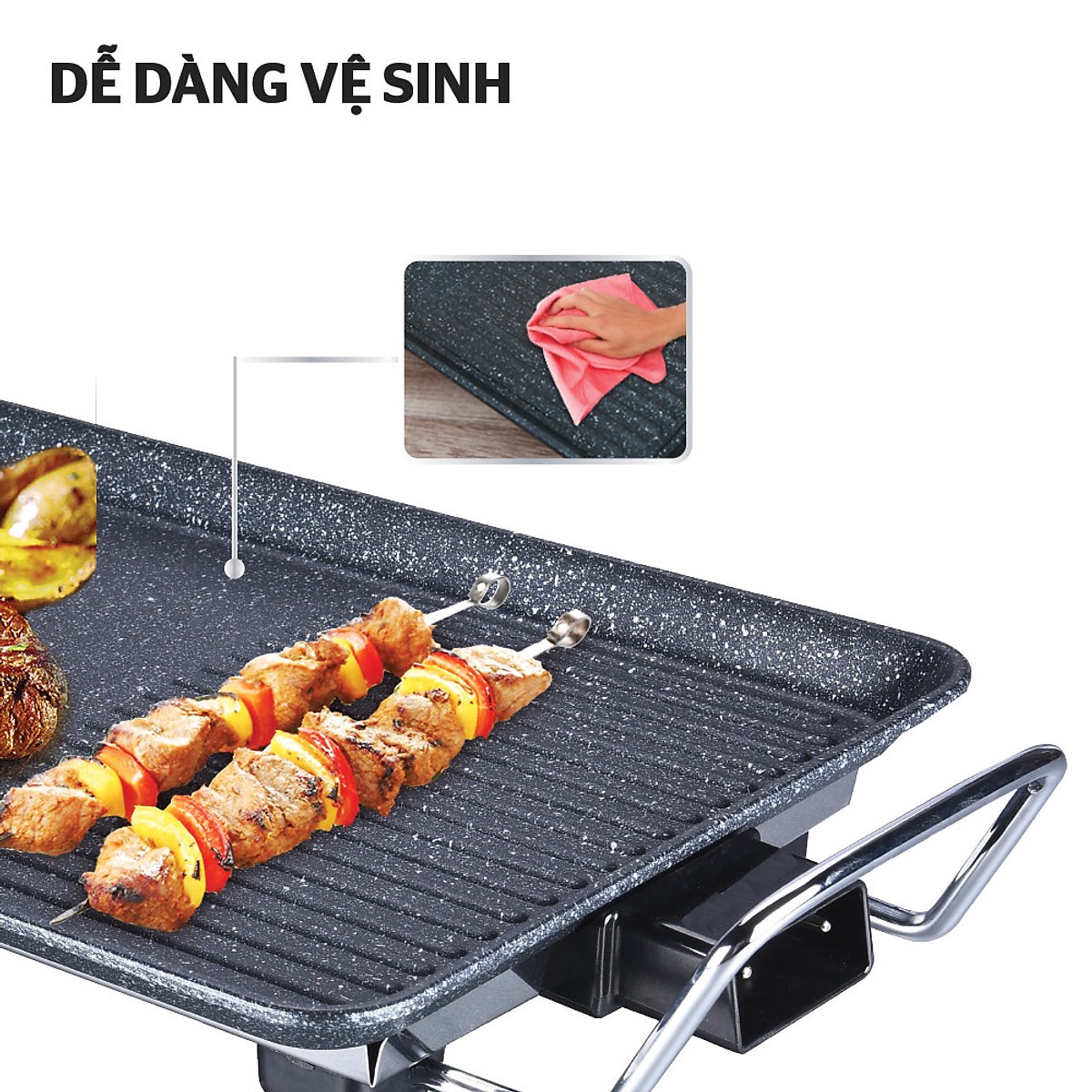 Bếp Nướng Điện Không Khói 1500W Sạch Sẽ Tiện Lợi