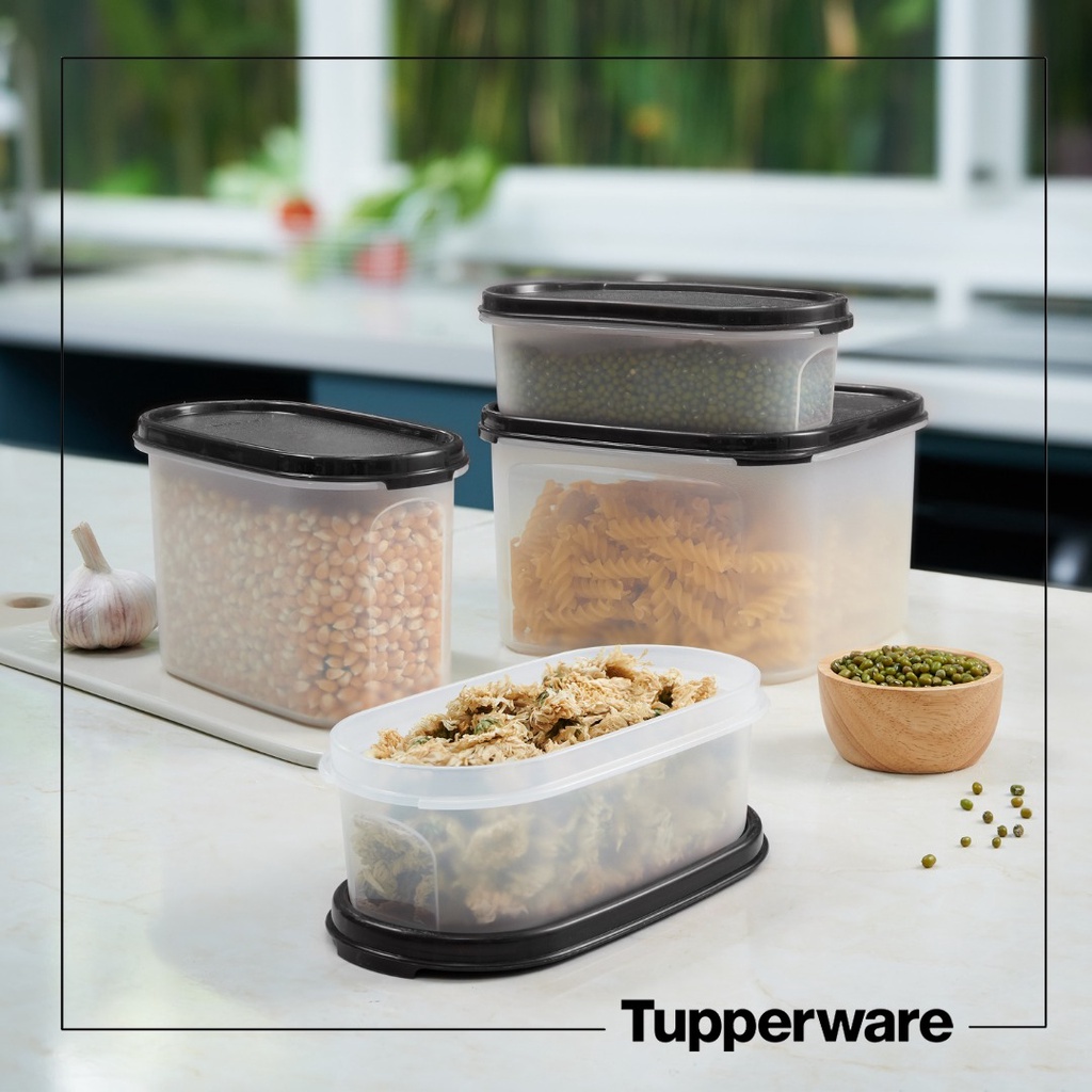 Bộ 4 hộp kệ bếp Modular Mates Starter Hộp Đựng Thực Phẩm Chất Nhựa Nguyên Sinh An Toàn Sức Khỏe