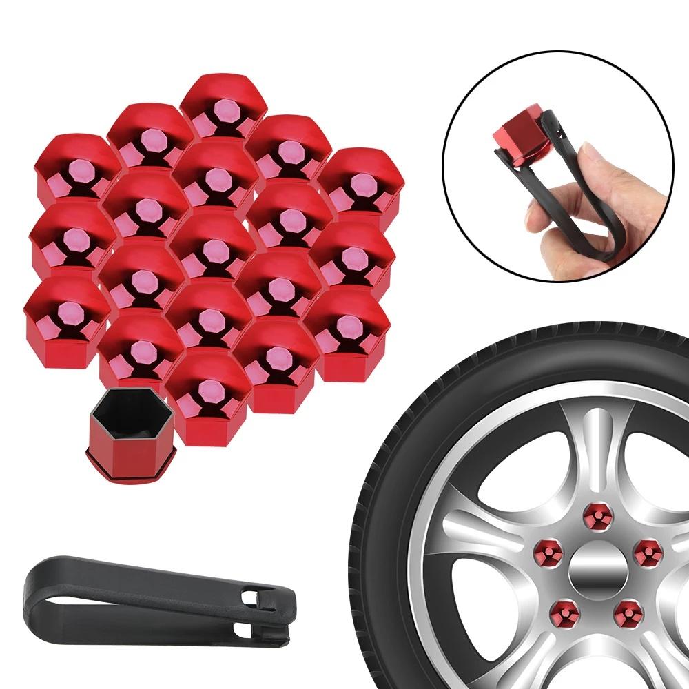 Nắp Bảo Vệ Ốc Vít Bánh Xe Hơi Nhiều Màu 17mm 19mm