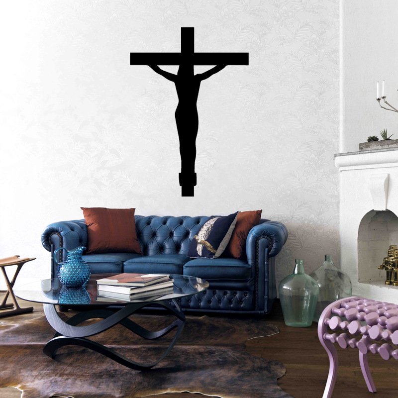 Decal dán tường hình cây thánh giá chúa Jesus