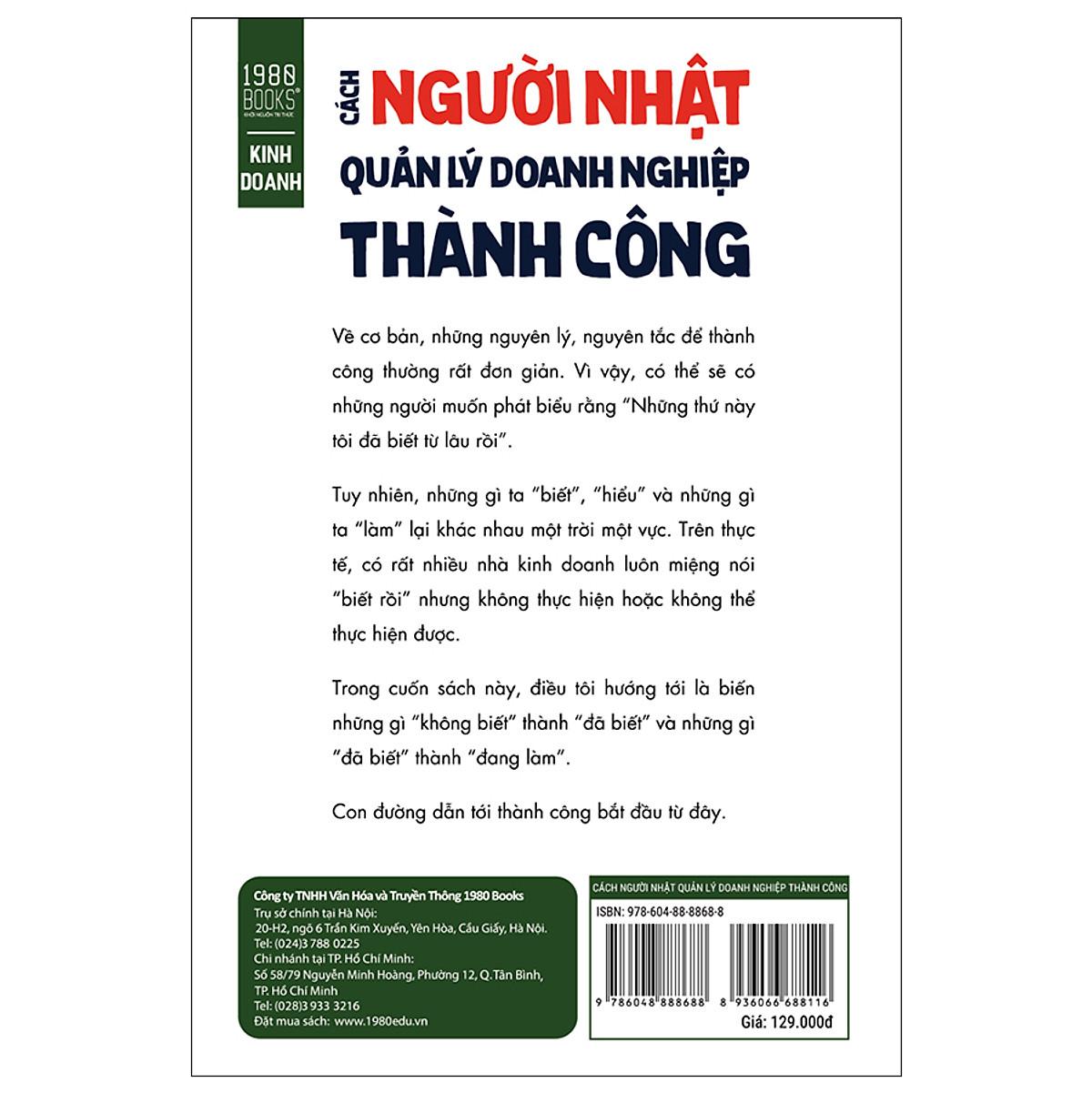 Cách Người Nhật Quản Lý Doanh Nghiệp Thành Công - Bản Quyền